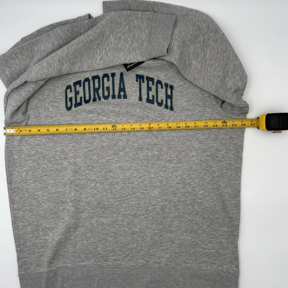 Georgia Tech Yellow Jackets Fanatics Crewneck Sweatshirt Gray Men's 2XL NWT